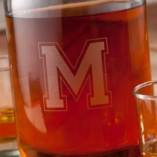 Whiskey Personalized Growler Set (4 Lowball Glasses)