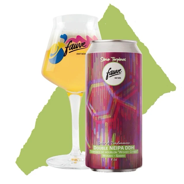 Cèdre et Pamplemousse - Double NEIPA DDH - Terpènes de Houblon "Woody Citrus" - Citra, Sabro - 44cL