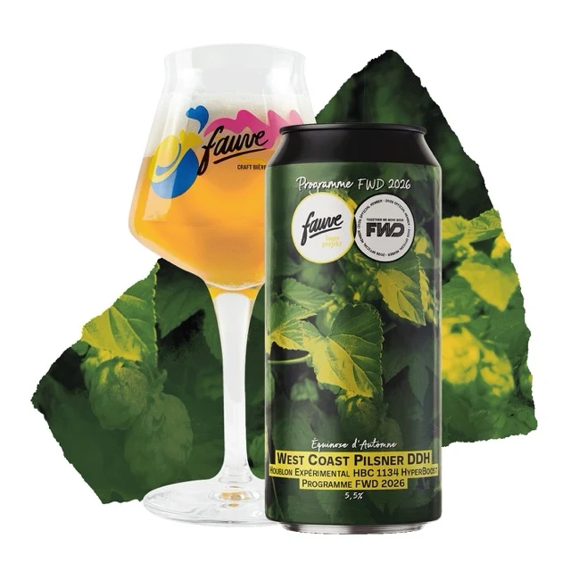 Équinoxe d'Automne- West Coast Pilsner DDH - Houblon Expérimental HBC 1134 Hyperboost - FWD 2026 - 44cL