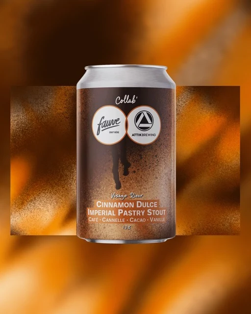 Visage Rieur - Cinnamon Dulce Imperial Pastry Stout - Café, Cannelle, Cacao, Vanille - 33cl