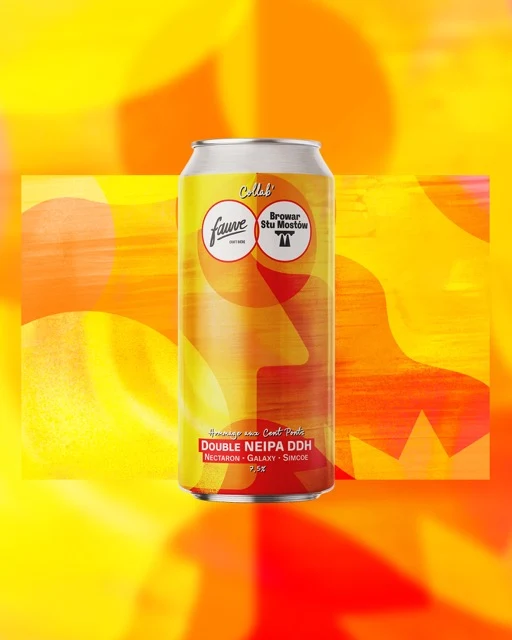 Hommage aux Cent Ponts - Double NEIPA DDH Nectaron, Galaxy, Simcoe - Collab Browar Stu Mostow - 44cL