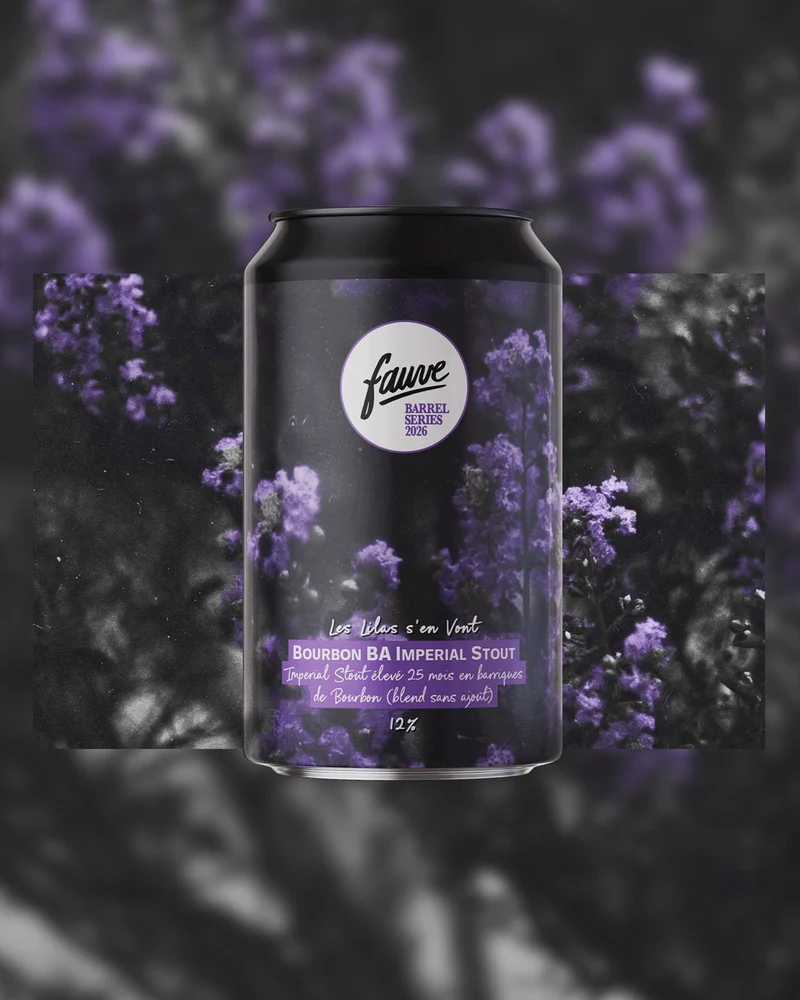 Les Lilas s'en Vont - Imperial Stout élevé 25 mois en barriques de bourbon (blend sans ajouts) - 33cL