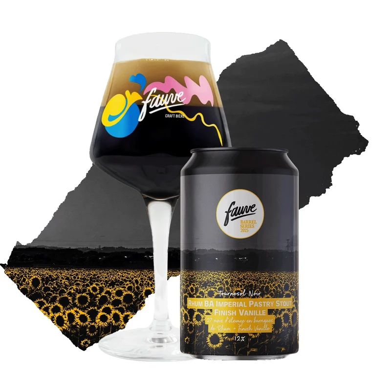 Tournesol Noir - Rhum BA Imperial Pastry Stout Finish Vanille - 27 mois d'élevage en barriques de Rhum - 33cL