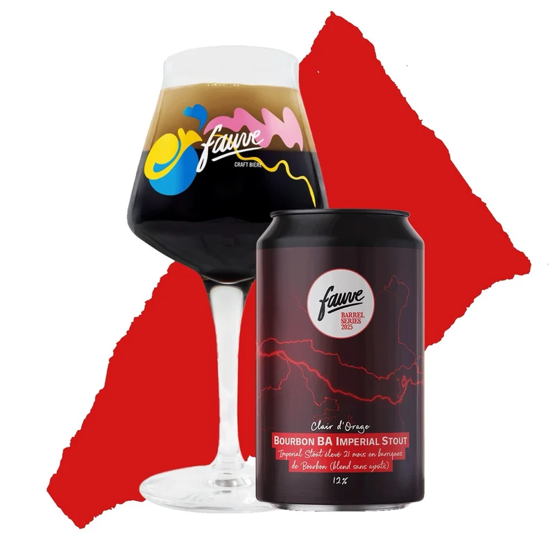 Clair d'Orage - Imperial Stout élevé 21 mois en barriques de Bourbon (blend sans ajouts) - 33cL