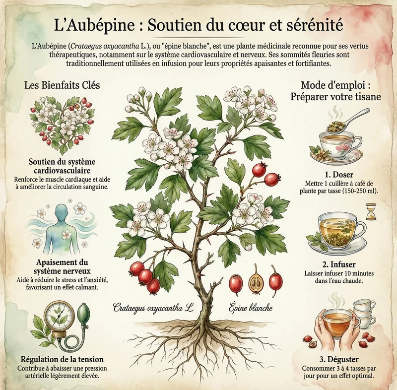 Tisane Passiflore Aubépine | Favoriser la détente et le sommeil
