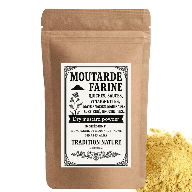 Farine de Moutarde Jaune [poudre de moutarde jaune superfine]