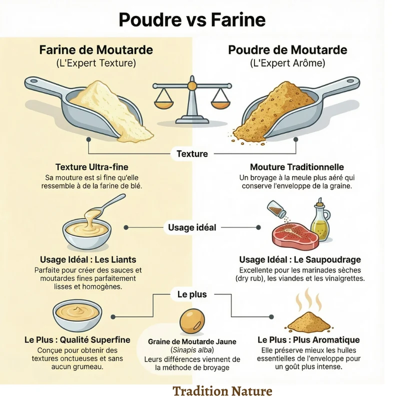 Farine de Moutarde Jaune [poudre de moutarde jaune superfine]