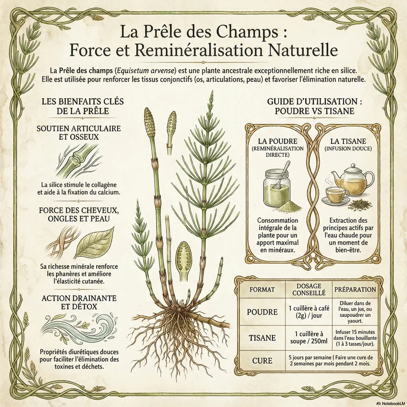 Prêle en poudre - Equisetum arvense