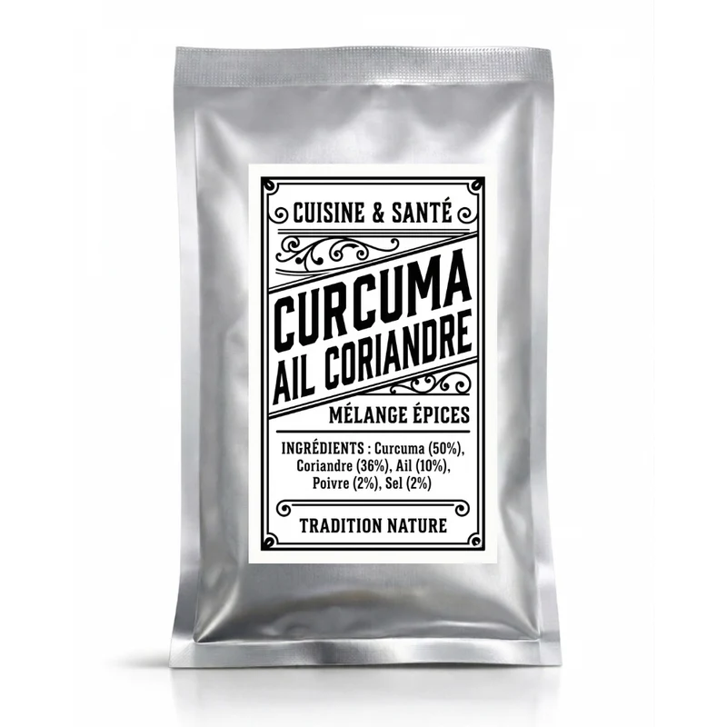 Curcuma , ail & coriandre | Mélange d'épices en poudre