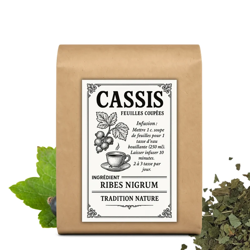 Cassis feuilles coupées | Tisane Ribes Nigrum