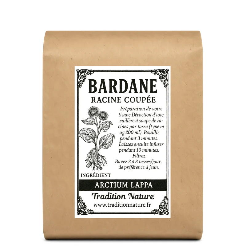 Tisane de Bardane - Racine coupée