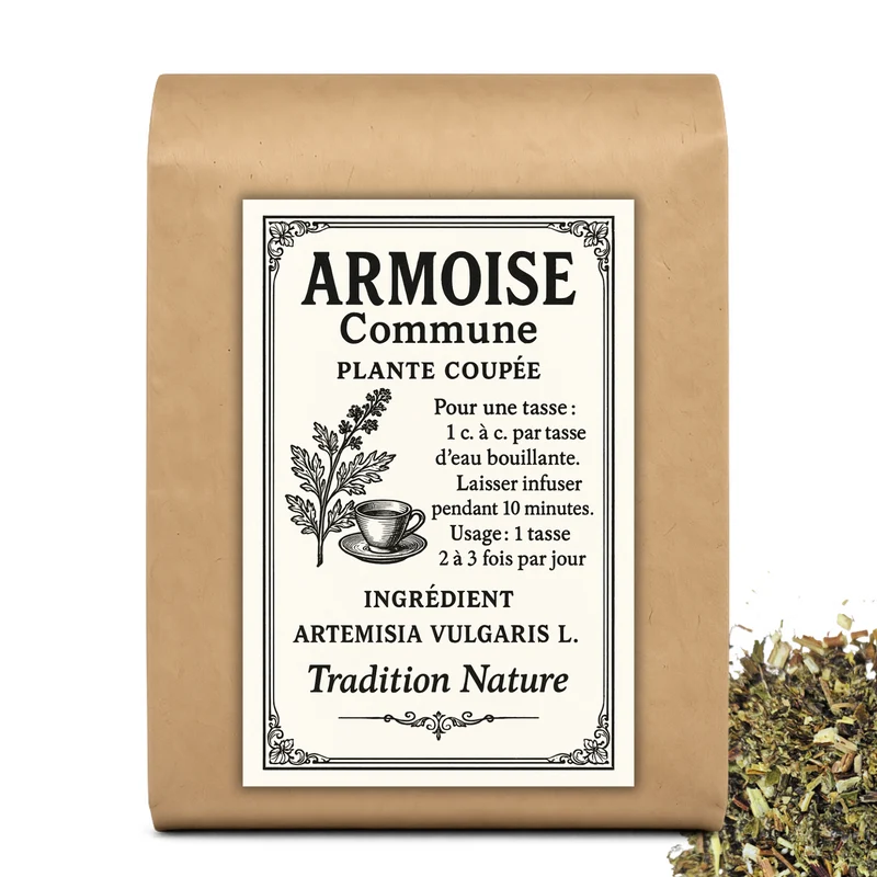 Tisane Armoise commune Artemisia vulgaris - Plante coupée