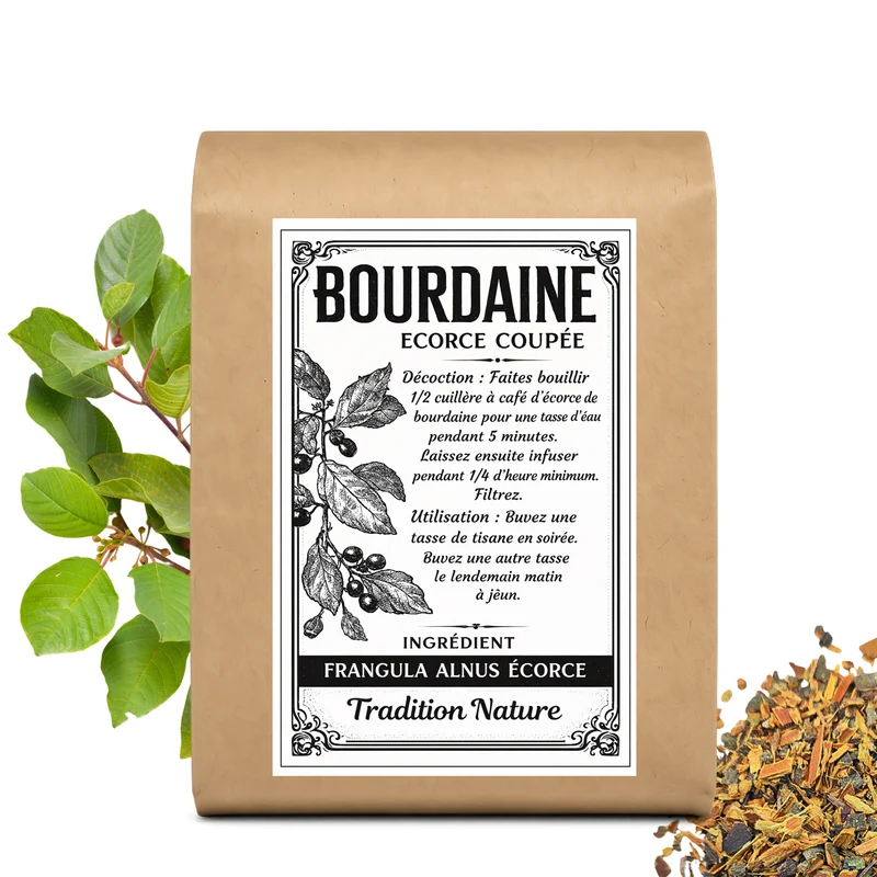 Bourdaine tisane - Ecorce coupée