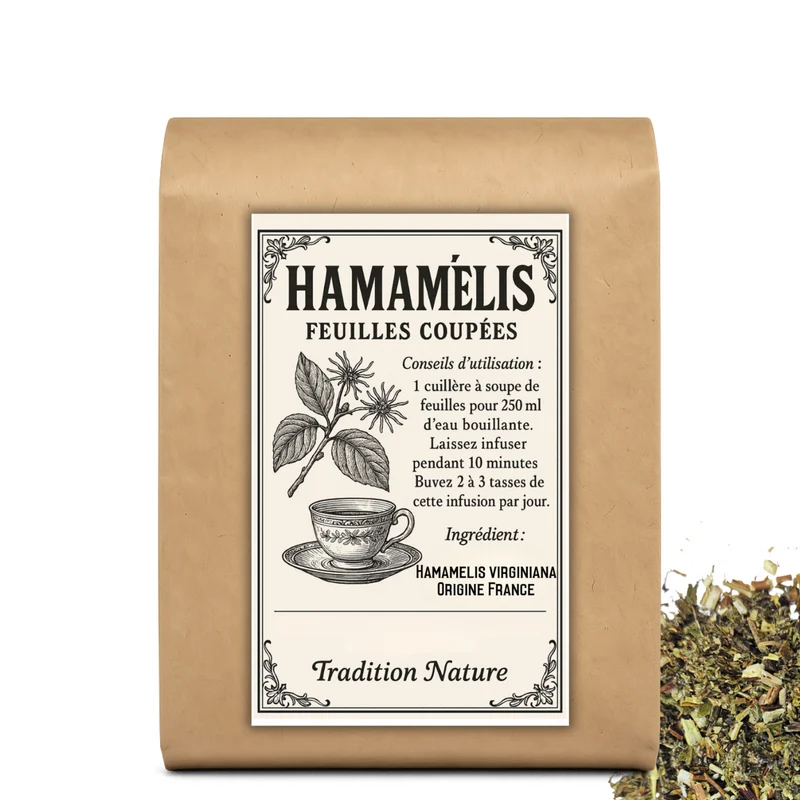 Hamamélis feuilles coupées | Tisane Hamamelis virginiana