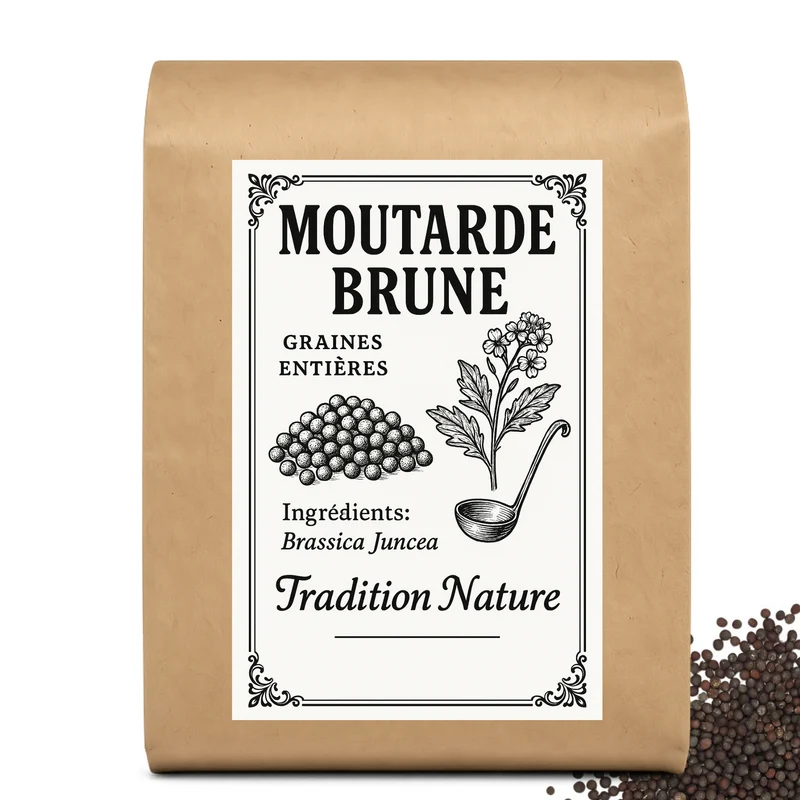 Moutarde brune - Brassica Juncea - graines entière