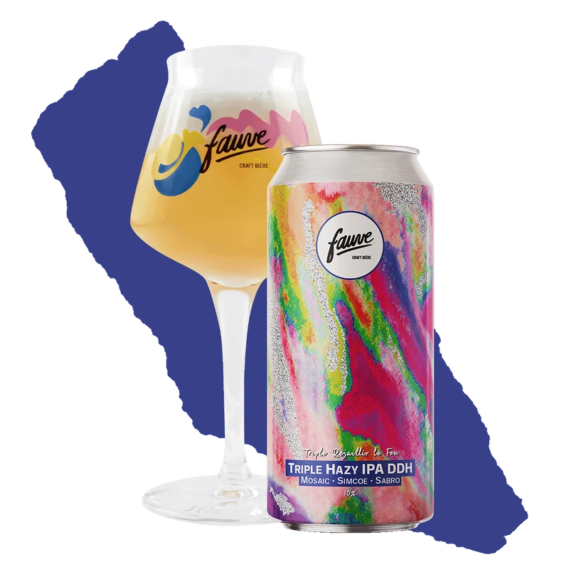 Triple Rejaillir le Feu - Triple Hazy IPA DDH Mosaic, Simcoe, Sabro - 44cL