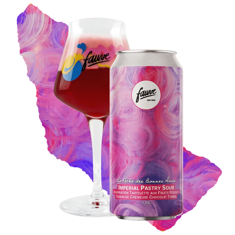 Le Péché des Bonnes Âmes - Imperial Pastry Sour - Inspiration Tartelette aux Fruits Rouges et Ganache Crémeuse Chocolat Tonka - 44cL