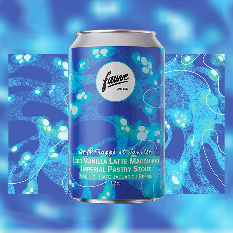 Café Frappé et Vanillé - Iced Vanilla Latte Macchiato Imperial Pastry Stout Café, Vanille - 33cL