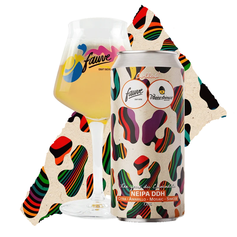Les Yeux du Crocodile - NEIPA DDH Citra, Amarillo, Mosaic, Simcoe - Collab Tripping Animals - 44cl