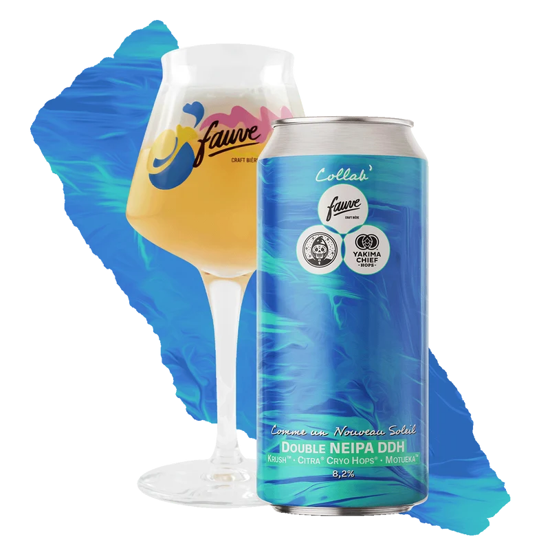 Comme Un Nouveau Soleil - Double NEIPA DDH Krush, Citra Cryo, Motueka - Collab' Messorem & Yakima Chief Hops - 44cl