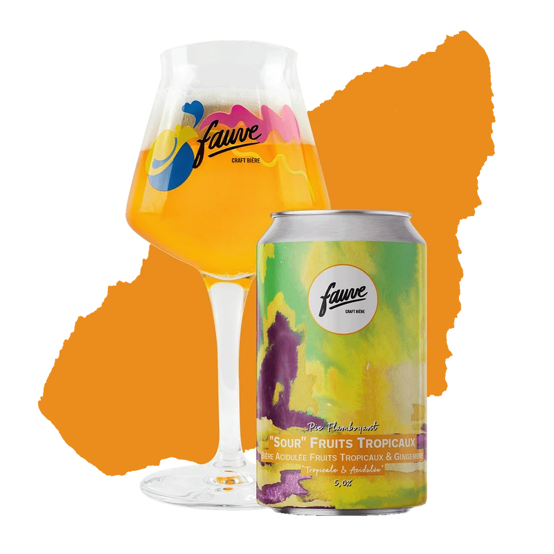 Pic Flamboyant - Sour 'Bière Acidulée' Fruits Tropicaux, Gingembre et Citron Vert - 33cL