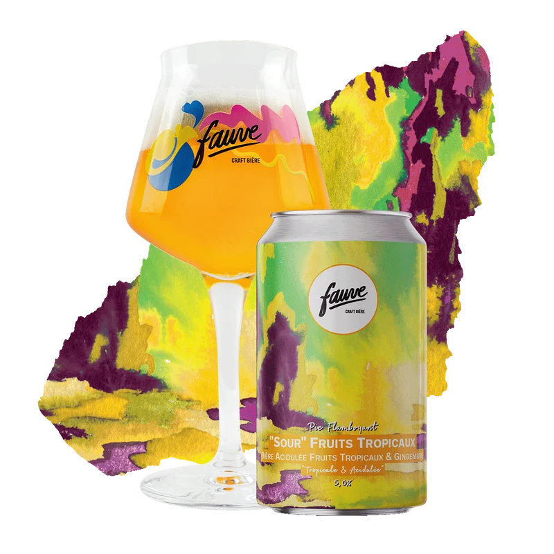 Pic Flamboyant - Sour 'Bière Acidulée' Fruits Tropicaux, Gingembre et Citron Vert - 33cL
