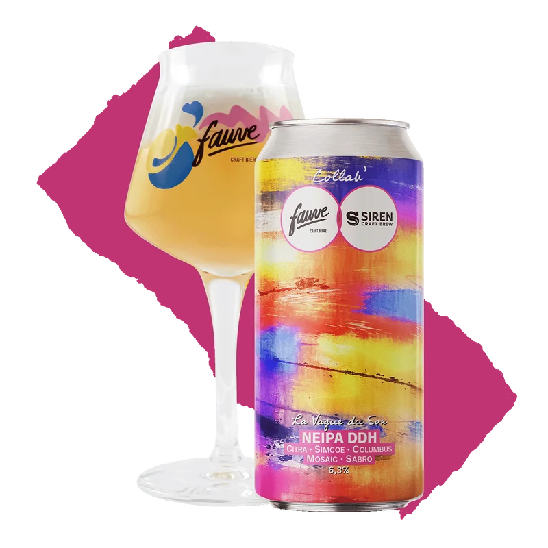 La Vague du Son - NEIPA DDH Citra, Simcoe, Columbus, Mosaic, Sabro - Collab Siren Craft Brew - 44cL