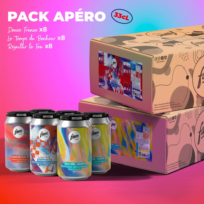 Pack Fauve Apéro : IPA - LAGER - SOUR
