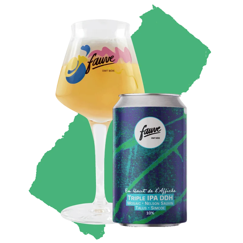 En Haut de l'Affiche - Triple IPA DDH Mosaic, Nelson Sauvin, Talus & Simcoe - 33cL