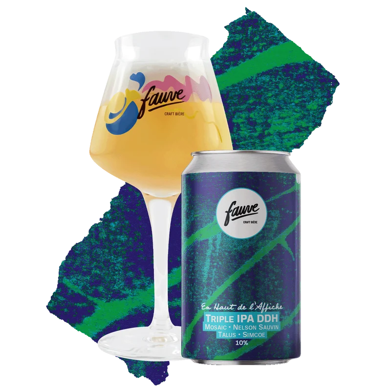 En Haut de l'Affiche - Triple IPA DDH Mosaic, Nelson Sauvin, Talus & Simcoe - 33cL