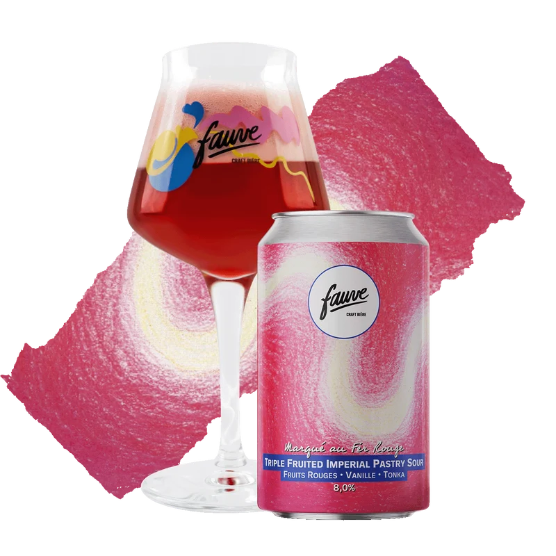 Marqué au Fer Rouge - Triple Fruited Imperial Pastry Sour – Fruits Rouges, Vanille, Fève de Tonka - 33cL