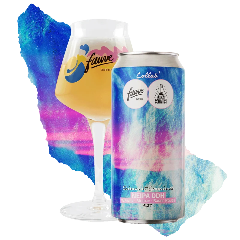 Science et Conscience - NEIPA DDH Waimea, Mosaic, Barbe Rouge - Collab Mad Scientist x Fauve - 44cL