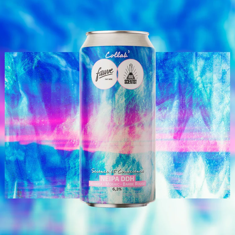 Science et Conscience - NEIPA DDH Waimea, Mosaic, Barbe Rouge - Collab Mad Scientist x Fauve - 44cL