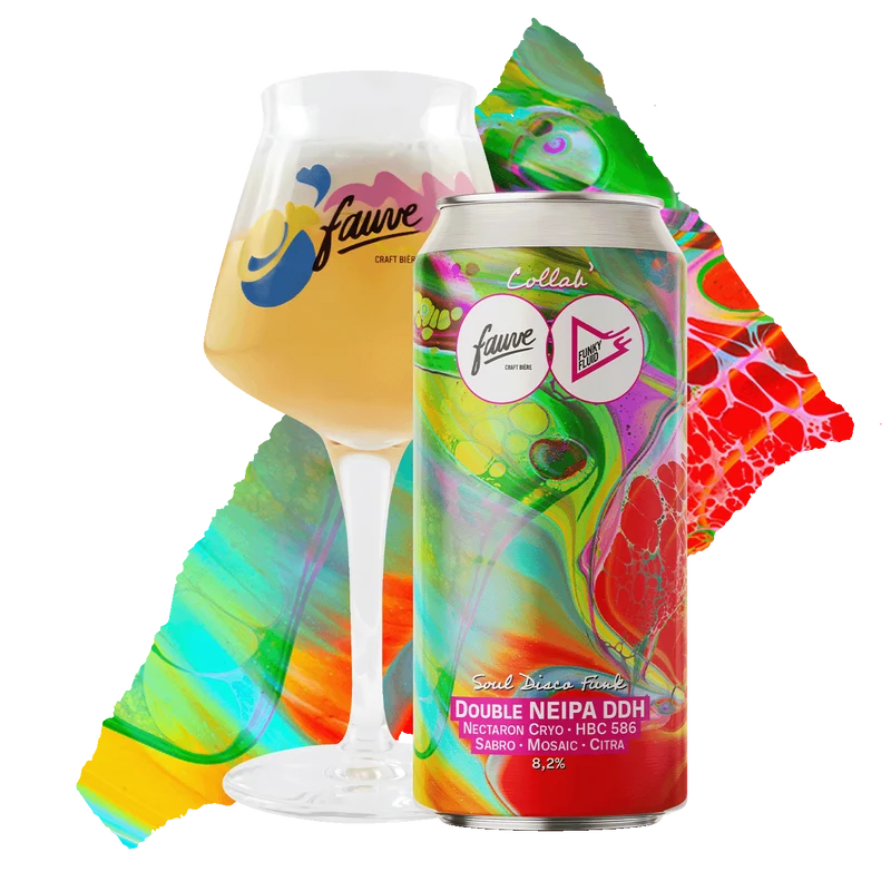 Soul Disco Funk - Double NEIPA DDH Nectaron Cryo, HBC 586, Sabro, Mosaic, Citra - Collab Funky Fluid x Fauve - 44 cL