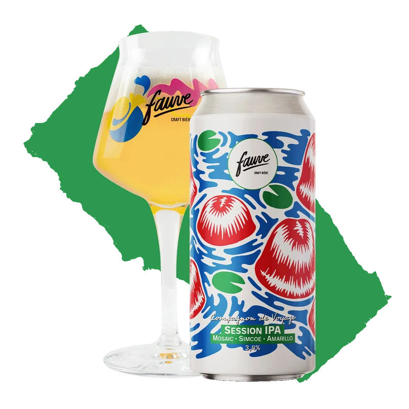 Compagnon de Voyage - Session IPA Mosaic, Simcoe, Amarillo - 44cL