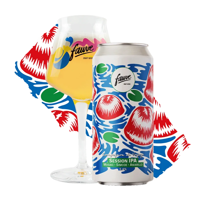 Compagnon de Voyage - Session IPA Mosaic, Simcoe, Amarillo - 44cL