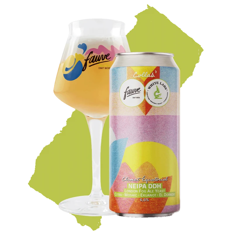 Climat Équatorial - NEIPA DDH London Fog Ale Yeast Citra, Mosaic, Ekuanot, El Dorado, Amarillo - Collab White Labs x Fauve - 44cL