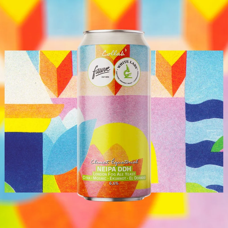 Climat Équatorial - NEIPA DDH London Fog Ale Yeast Citra, Mosaic, Ekuanot, El Dorado, Amarillo - Collab White Labs x Fauve - 44cL