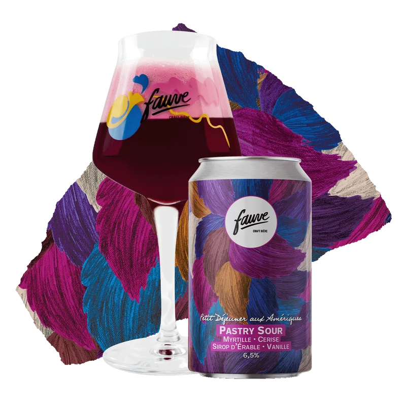 Petit Déjeuner aux Amériques - Pastry Sour Myrtille, Cerise, Sureau, Sirop D'érable, Vanille - 33cL