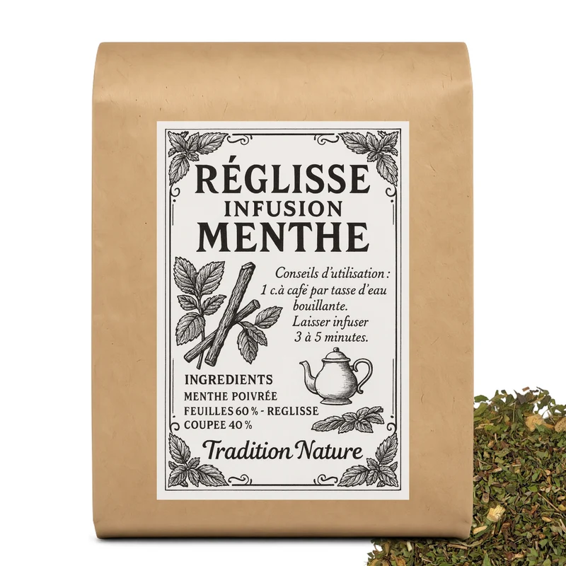 Réglisse menthe tisane