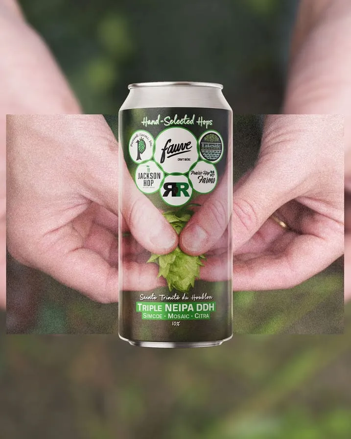 La Sainte Trinité du Houblon - Triple NEIPA DDH - Hand-Selected Single Hop Series - Simcoe, Mosaic et Citra - 44cL