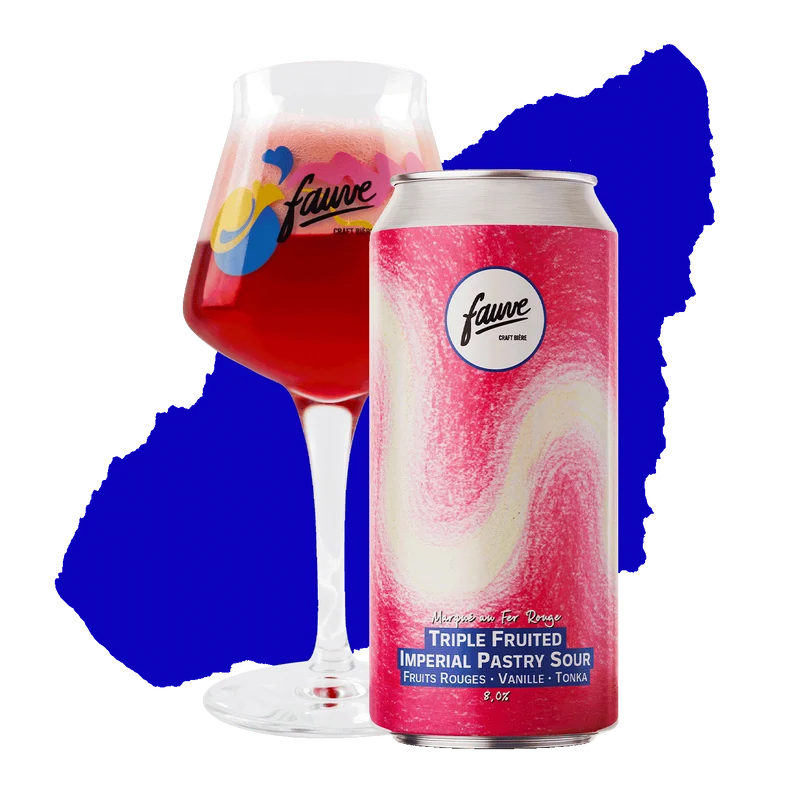 Marqué au Fer Rouge - Triple Fruited Imperial Pastry Sour – Fruits Rouges, Vanille, Fève de Tonka - 44cL
