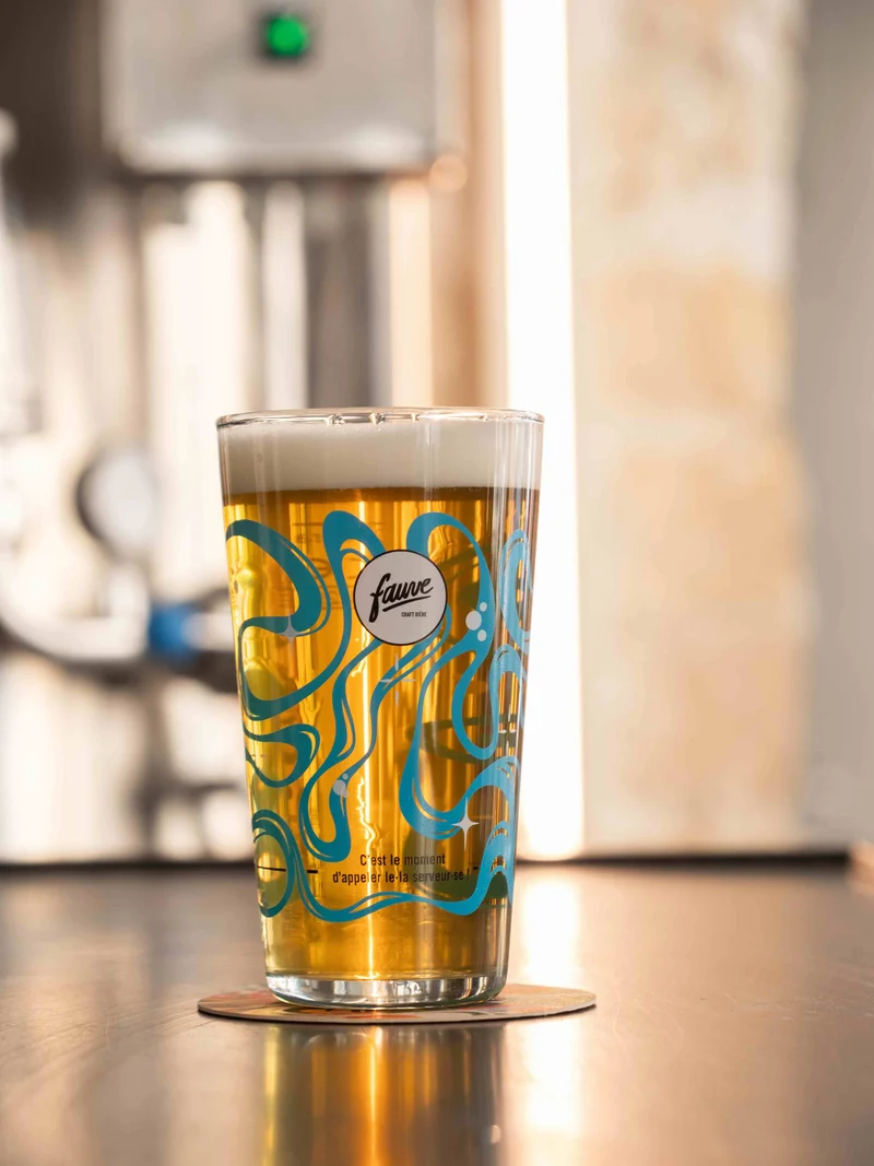 Verre Demi Conical 25cL - Version Bleue