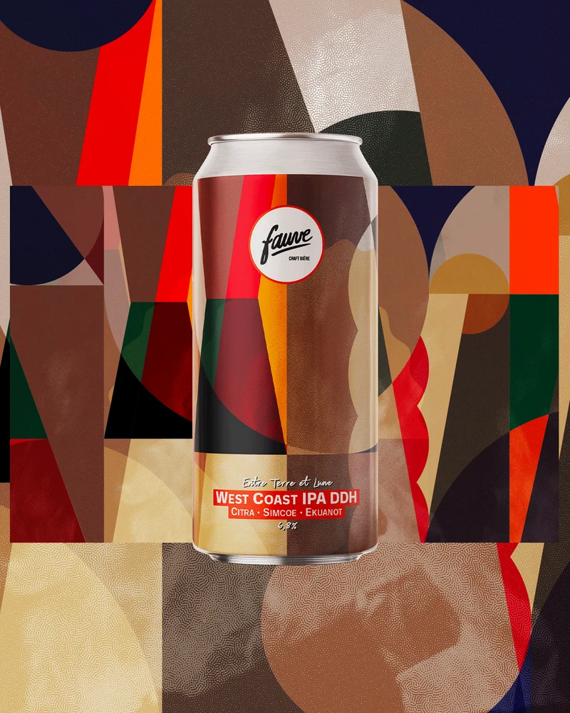 Entre Terre et Lune - West Coast IPA DDH Citra, Simcoe, Ekuanot - 44cL