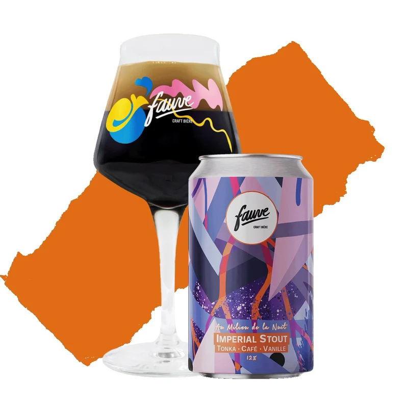 Au Milieu de la Nuit - Imperial Stout - Tonka, Café, Vanille - 33cL