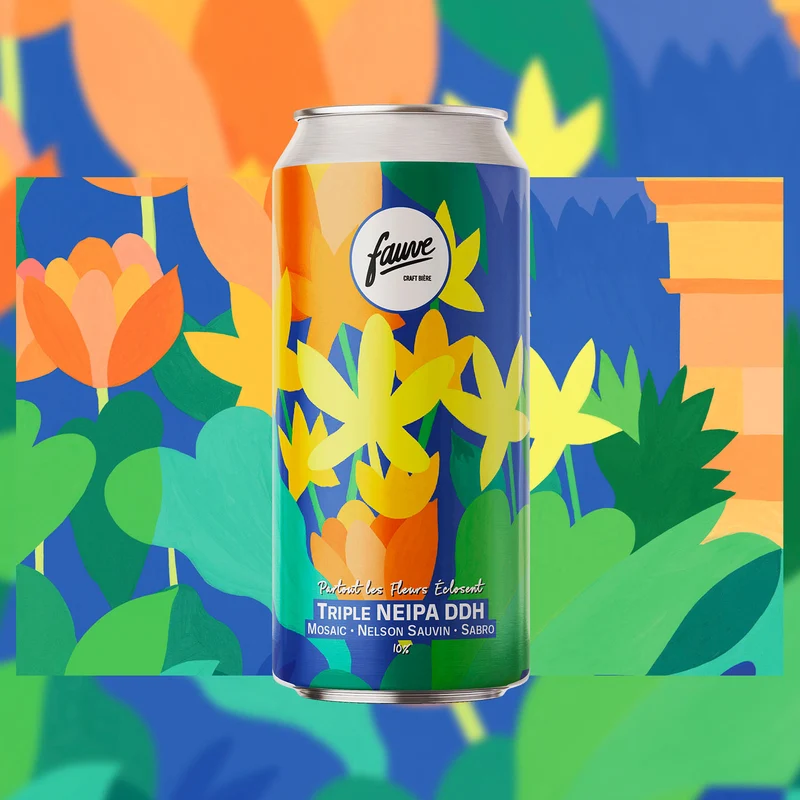 Partout les Fleurs Éclosent - Triple NEIPA DDH - Mosaic, Nelson Sauvin, Sabro - 44cL