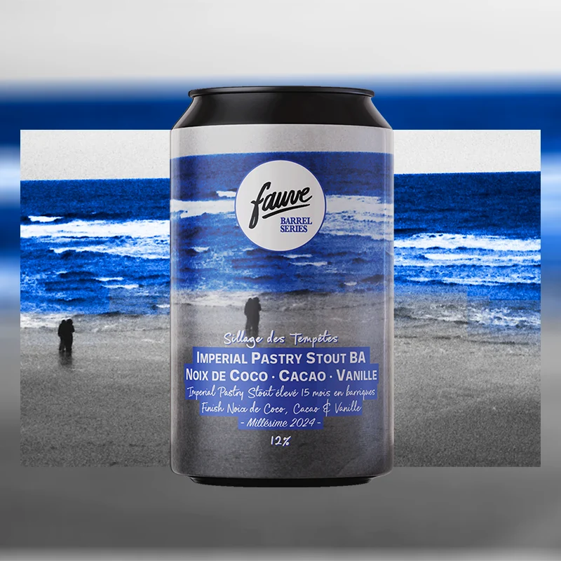 Sillage des Tempêtes - Imperial Pastry Stout BA x Coco / Cacao / Vanille - Imperial Pastry Stout élevé 15 mois en barriques de Brandy Français - Finish Noix de Coco, Cacao & Vanille - 2024 - 33cL