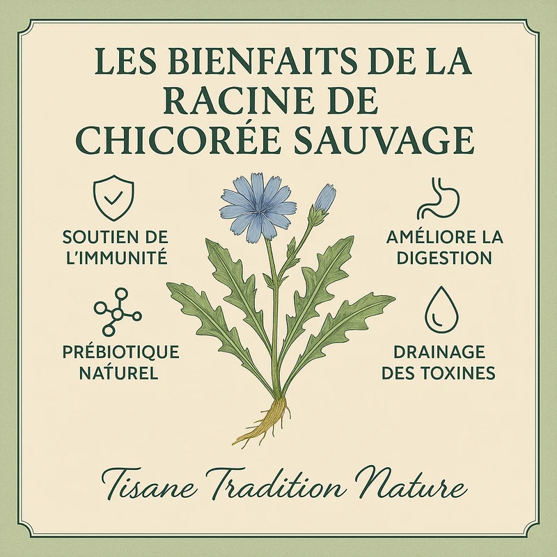 Chicorée sauvage racine coupée | tisane vrac Tradition Nature