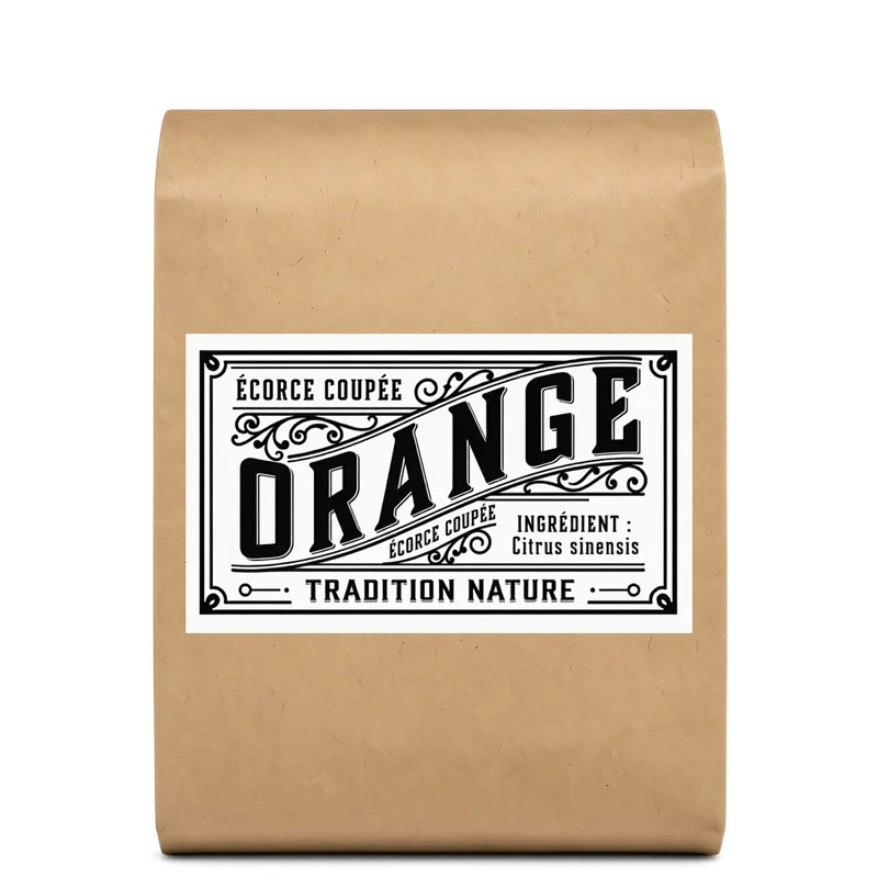 Orange douce écorces coupées