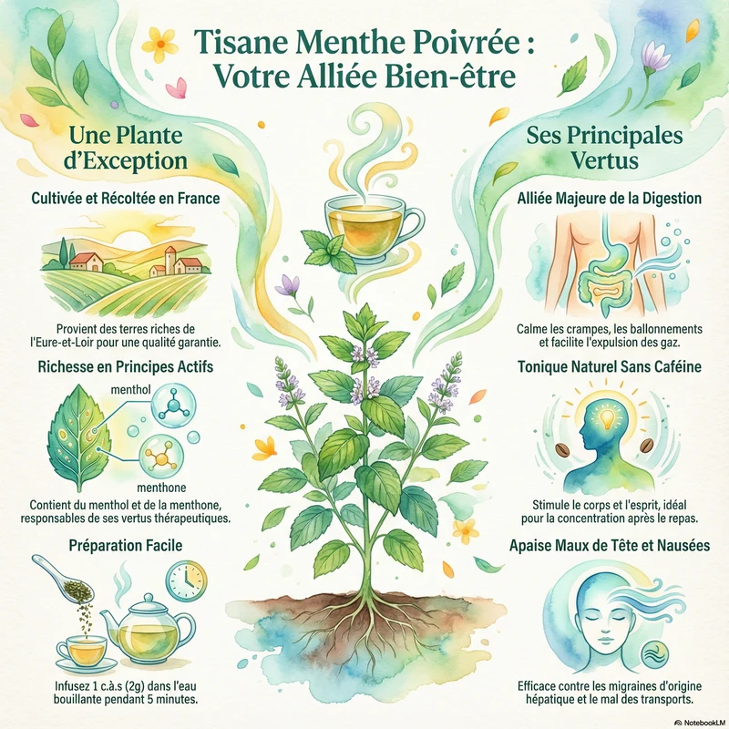 Menthe poivrée | Tisane feuilles coupées